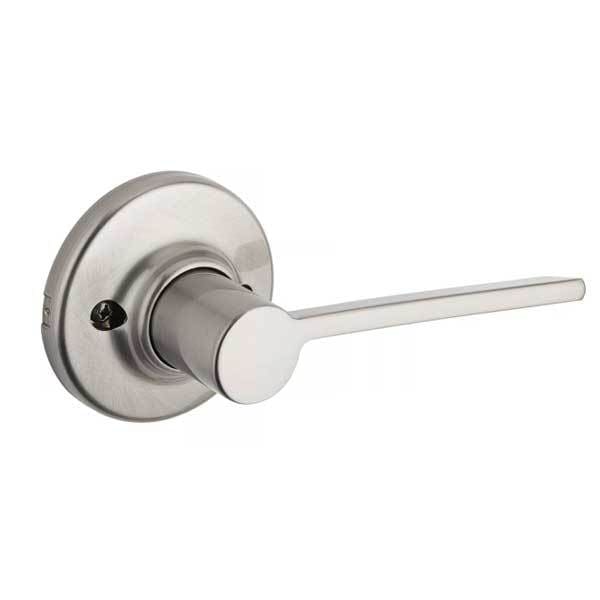 Kwikset Ladera Helf Dummy Lever with Round Rose / Satin Nickel / LH KWS-488LRL-RDT-LH-15-CP-V1 - main